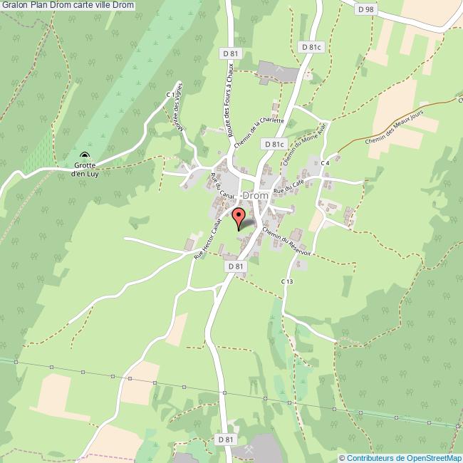 Plan Drom carte ville Drom