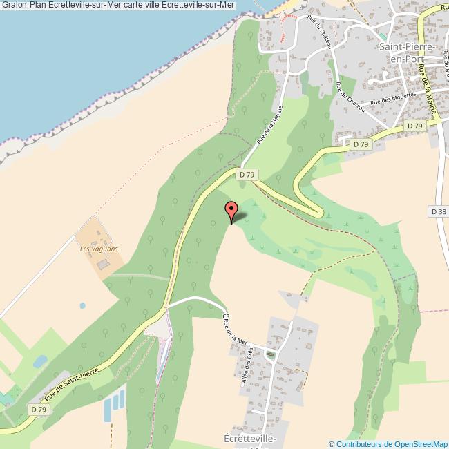 Plan EcrettevillesurMer carte ville EcrettevillesurMer