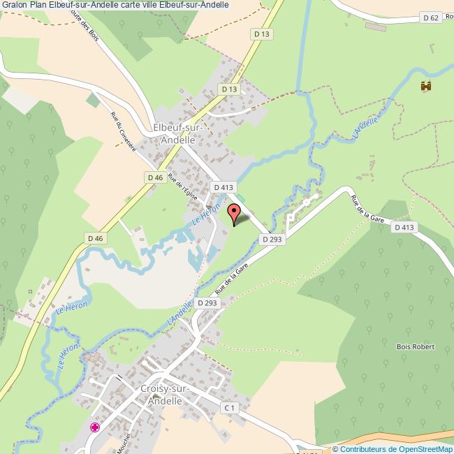 Plan ElbeufsurAndelle carte ville ElbeufsurAndelle