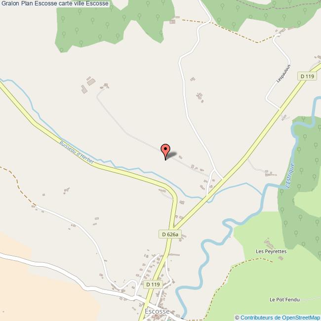 Plan Escosse carte ville Escosse