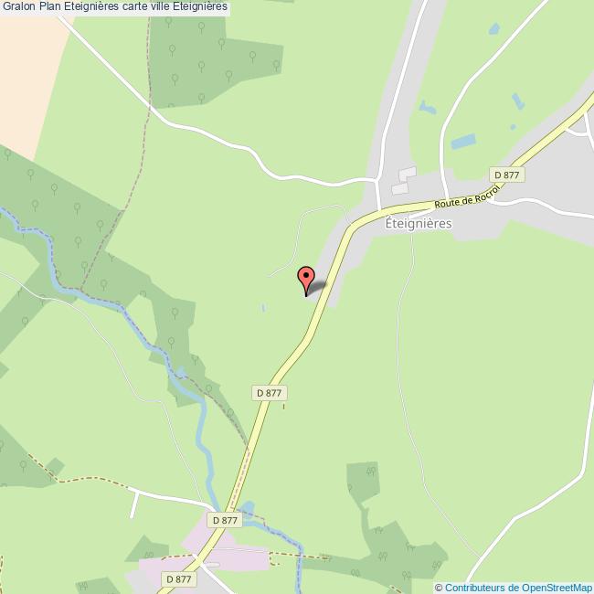 Plan Eteignières carte ville Eteignières