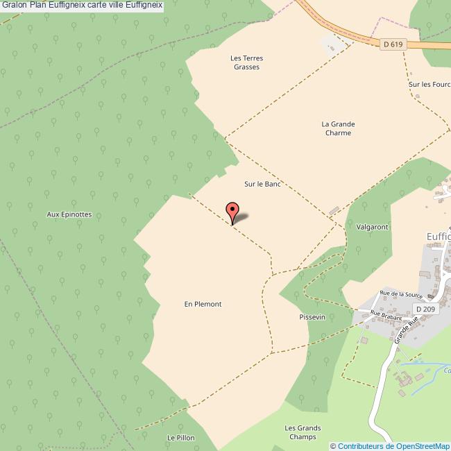 Plan Euffigneix carte ville Euffigneix