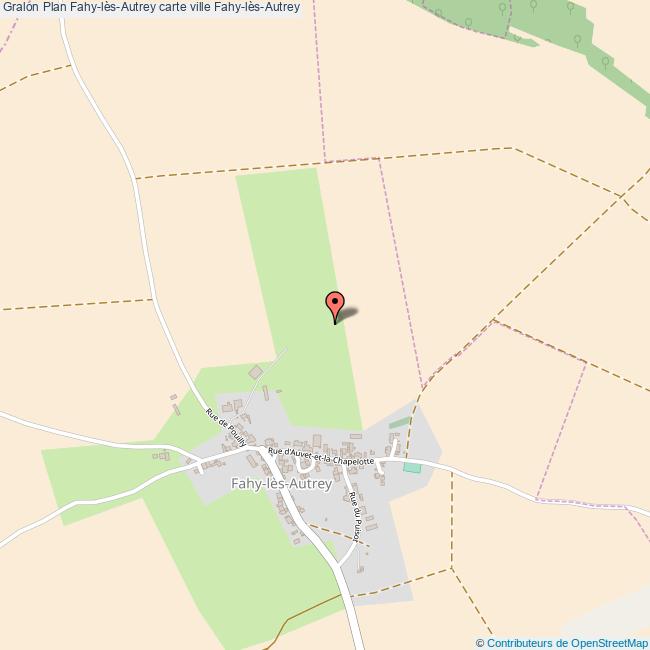 Plan FahylèsAutrey carte ville FahylèsAutrey