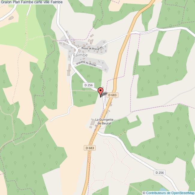 Plan Faimbe carte ville Faimbe