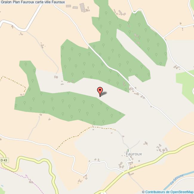 Plan Fauroux carte ville Fauroux