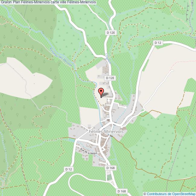 plan Félines-Minervois