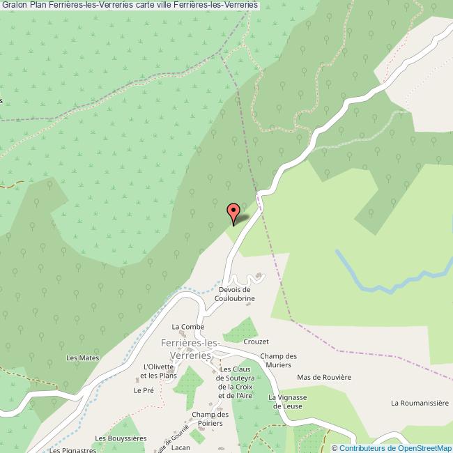 Plan FerrièreslesVerreries carte ville FerrièreslesVerreries