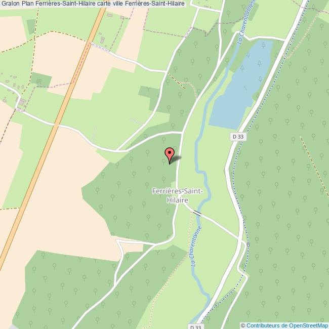 Plan FerrièresSaintHilaire carte ville FerrièresSaintHilaire