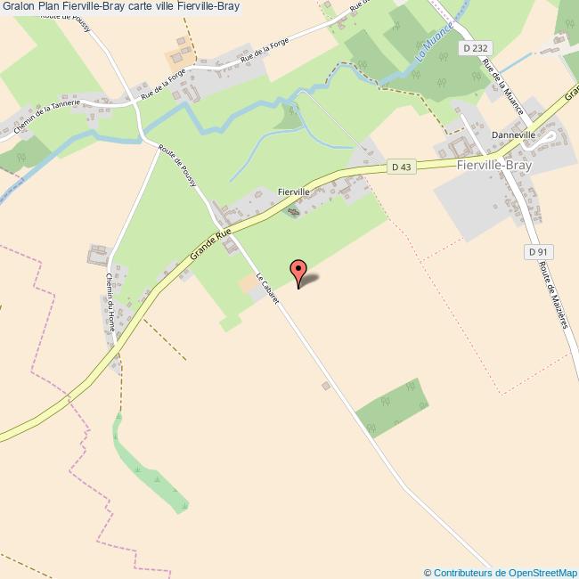 Plan FiervilleBray carte ville FiervilleBray