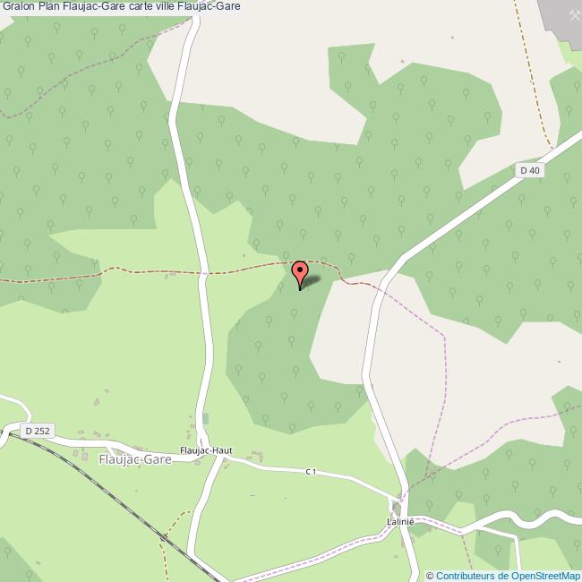 Plan FlaujacGare carte ville FlaujacGare