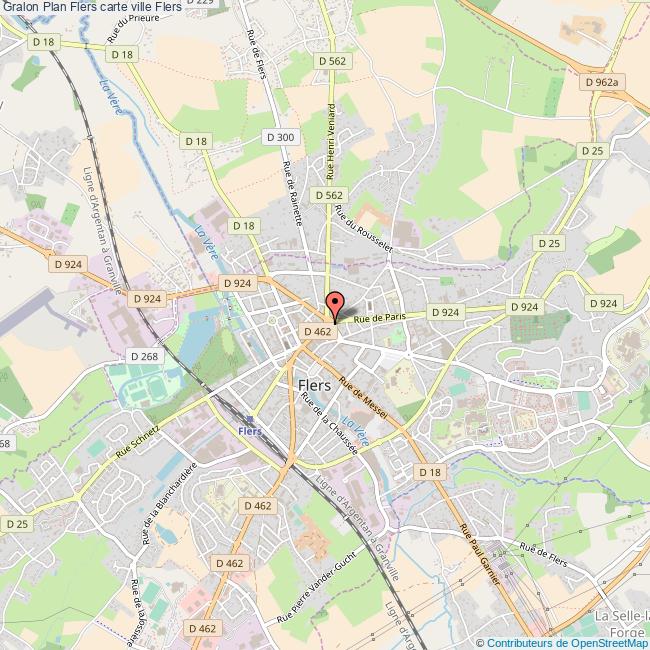 Plan Flers carte ville Flers