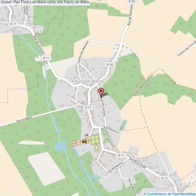 plan Fleury-en-Bière