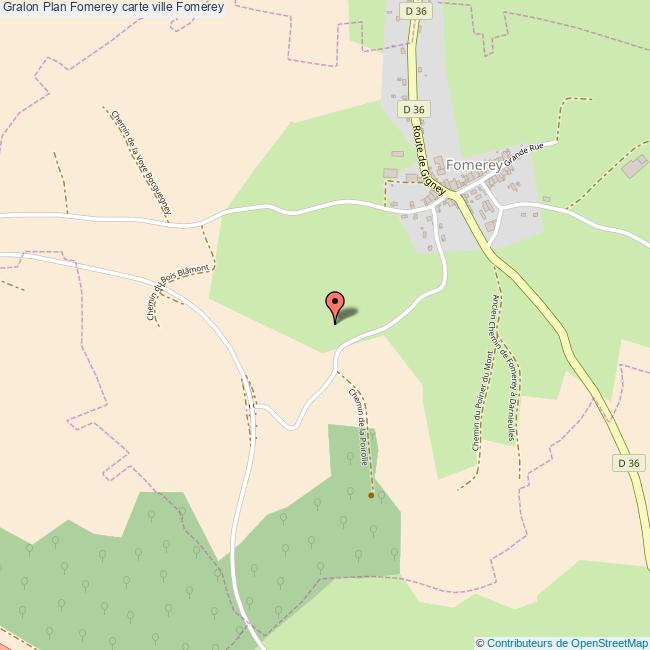 Plan Fomerey carte ville Fomerey