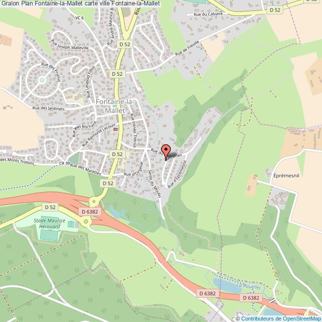 Plan FontainelaMallet carte ville FontainelaMallet