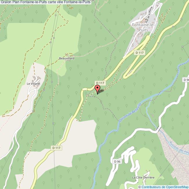 Plan FontainelePuits carte ville FontainelePuits