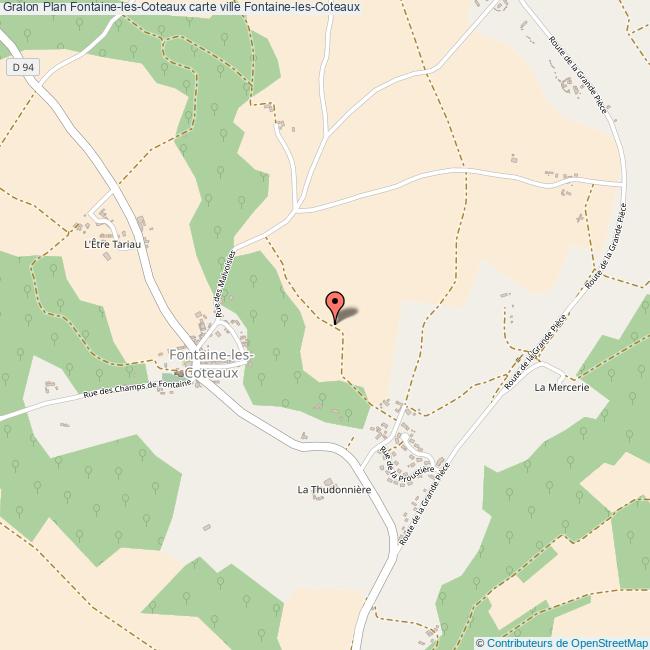 Plan FontainelesCoteaux carte ville FontainelesCoteaux