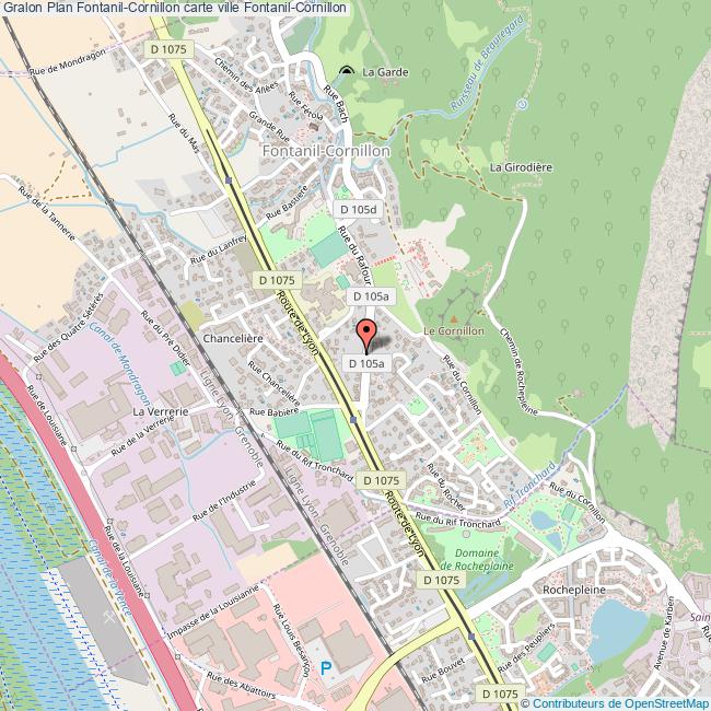 plan Fontanil-Cornillon