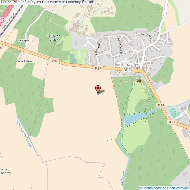 Plan FontenaylèsBriis carte ville FontenaylèsBriis