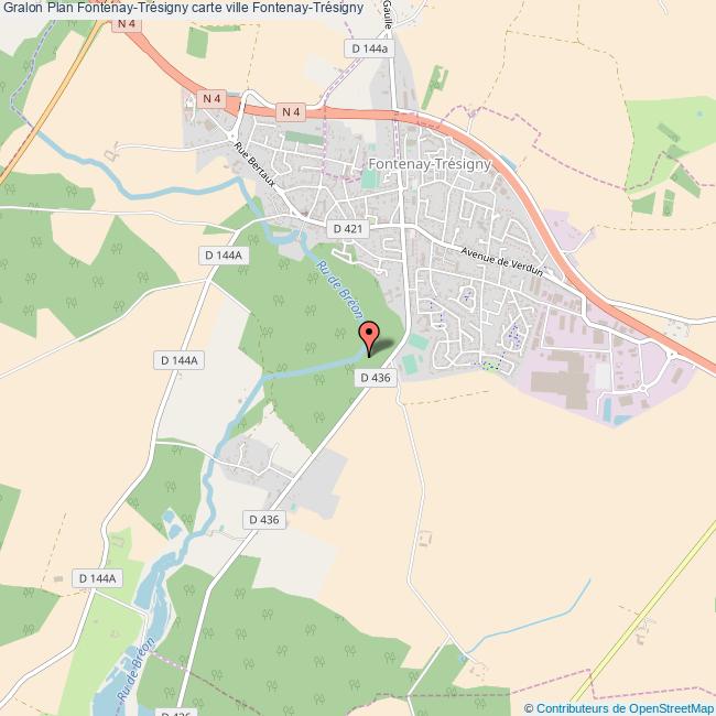 Plan FontenayTrésigny carte ville FontenayTrésigny