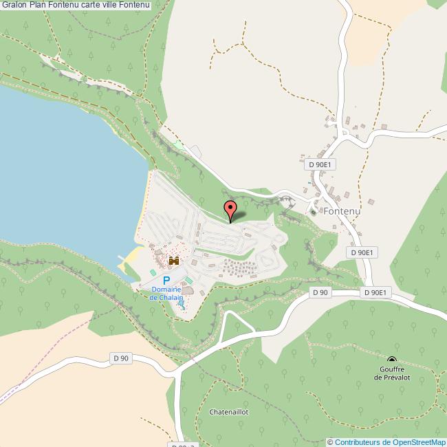 Plan Fontenu carte ville Fontenu