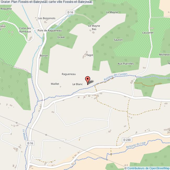 plan Fossès-et-Baleyssac