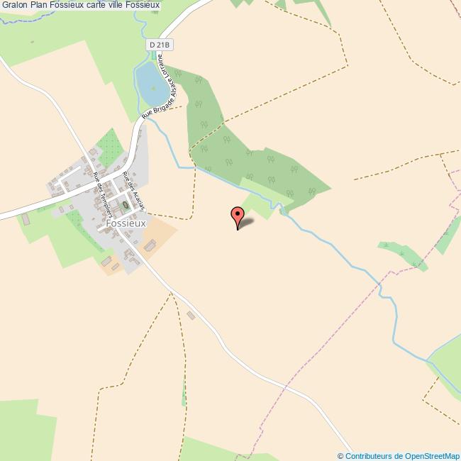 Plan Fossieux carte ville Fossieux