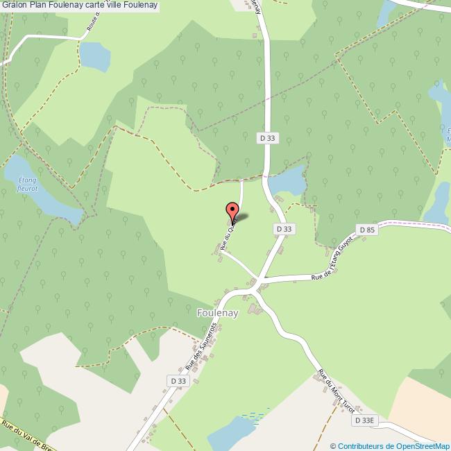 Plan Foulenay carte ville Foulenay