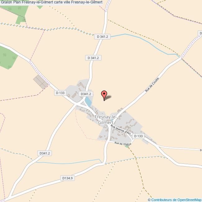 Plan FresnayleGilmert carte ville FresnayleGilmert