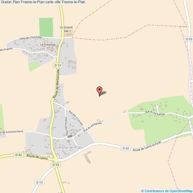 Plan FresnelePlan carte ville FresnelePlan