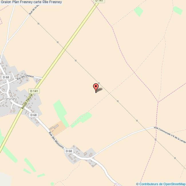 Plan Fresney carte ville Fresney