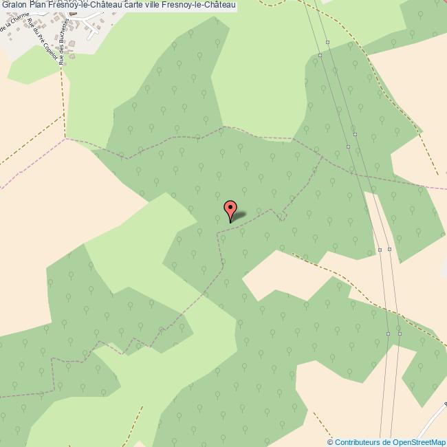 Plan FresnoyleChâteau carte ville FresnoyleChâteau