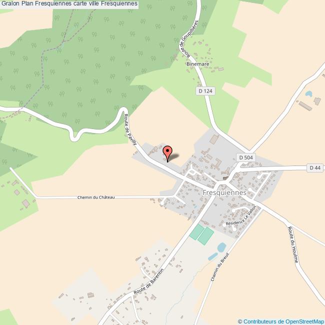 Plan Fresquiennes carte ville Fresquiennes