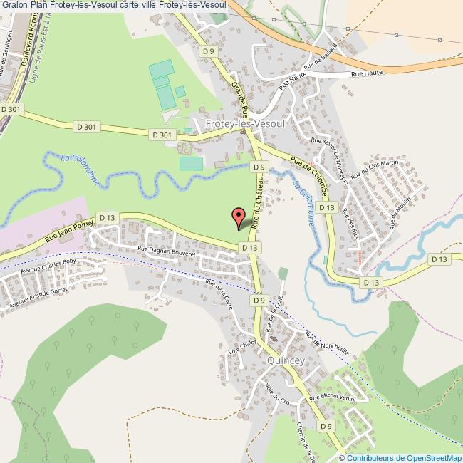 Plan FroteylèsVesoul carte ville FroteylèsVesoul
