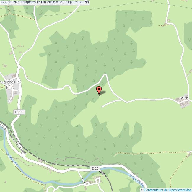 Plan FrugièreslePin carte ville FrugièreslePin