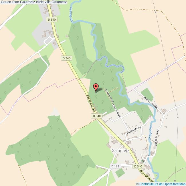 Plan Galametz carte ville Galametz