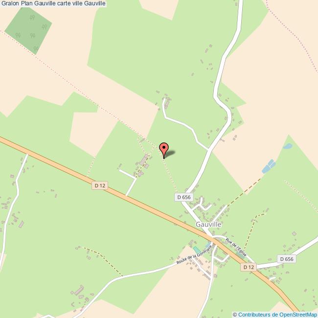 Plan Gauville carte ville Gauville