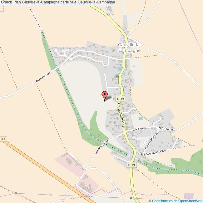 Plan GauvillelaCampagne carte ville GauvillelaCampagne