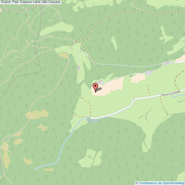 Plan Gazave carte ville Gazave