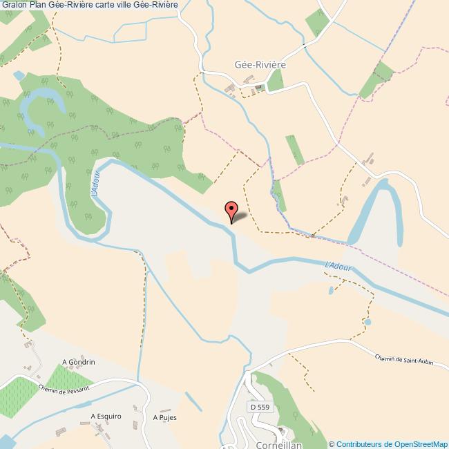 Plan GéeRivière carte ville GéeRivière