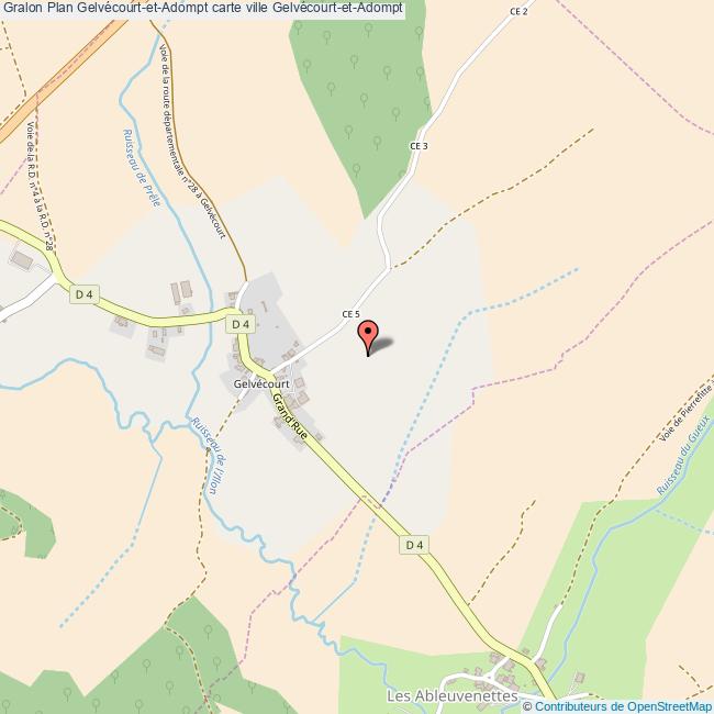 Plan GelvécourtetAdompt carte ville GelvécourtetAdompt