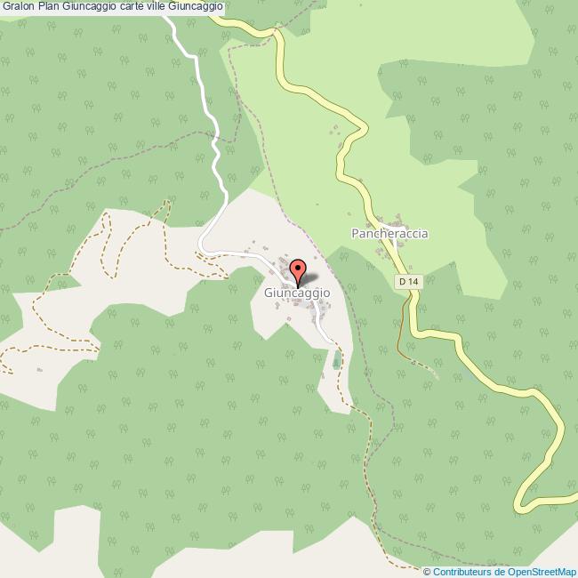 Plan Giuncaggio carte ville Giuncaggio
