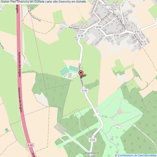 Plan GivenchyenGohelle carte ville GivenchyenGohelle