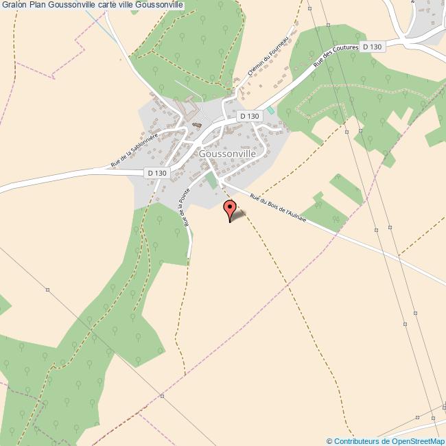 Plan Goussonville carte ville Goussonville