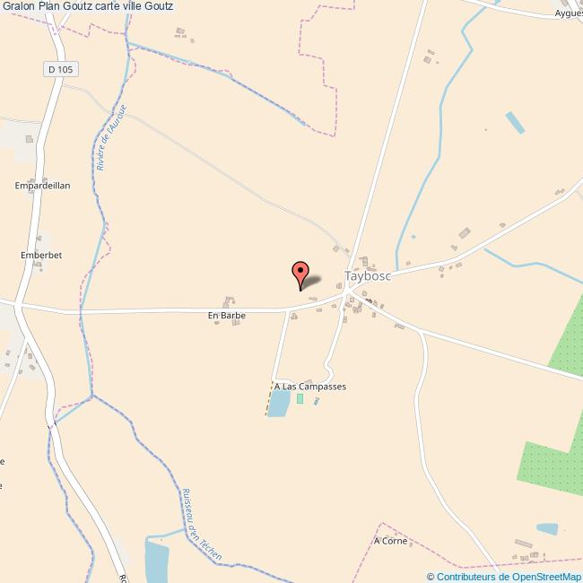 Plan Goutz carte ville Goutz