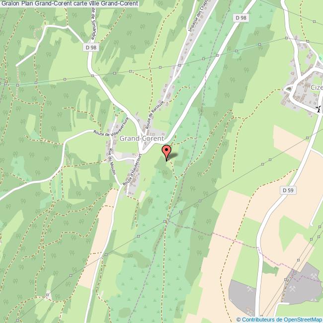 Plan Grand-Corent carte ville Grand-Corent