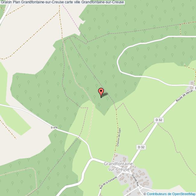 Plan GrandfontainesurCreuse carte ville GrandfontainesurCreuse
