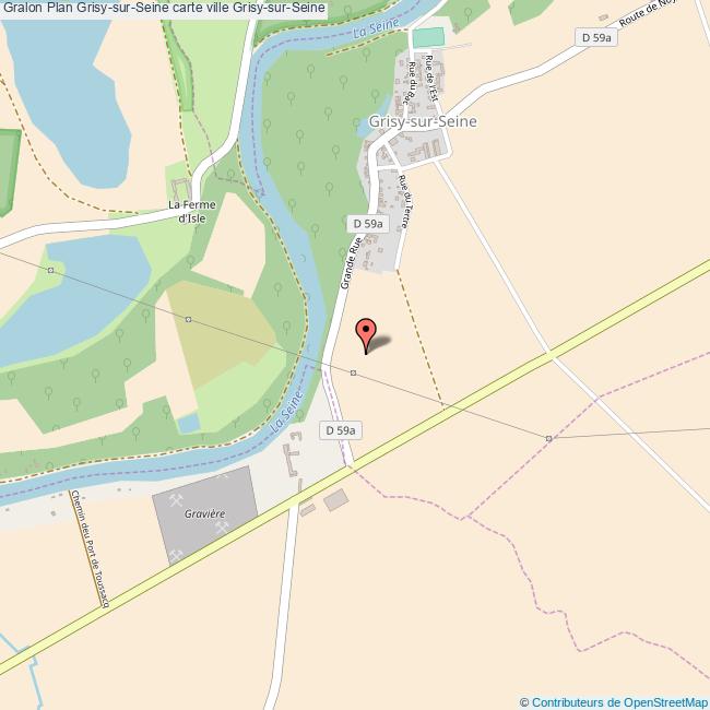 Plan GrisysurSeine carte ville GrisysurSeine