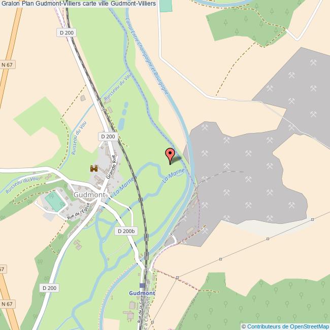 Plan GudmontVilliers carte ville GudmontVilliers