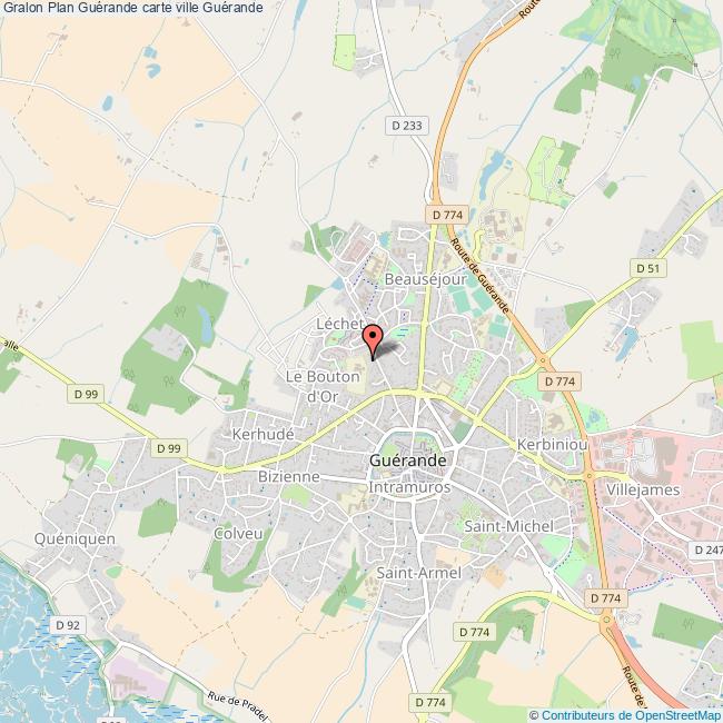 Plan De La Ville De Guerande Plan De La Ville De Guerande
