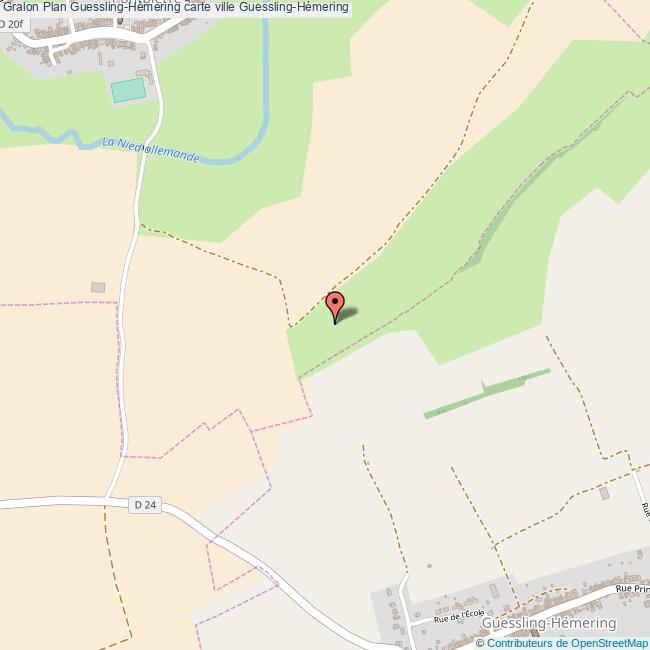 Plan GuesslingHémering carte ville GuesslingHémering